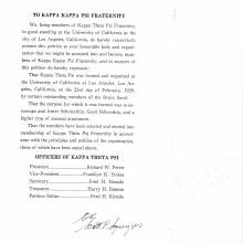 1929 - Kappa Theta Psi to Kappa Kappa Psi - 1 - petition