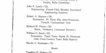 1929 Kappa Kappa Psi History