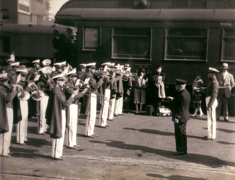 Sousa conducting the Band on November 8, 1928