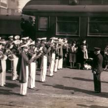 Sousa conducting the Band on November 8, 1928