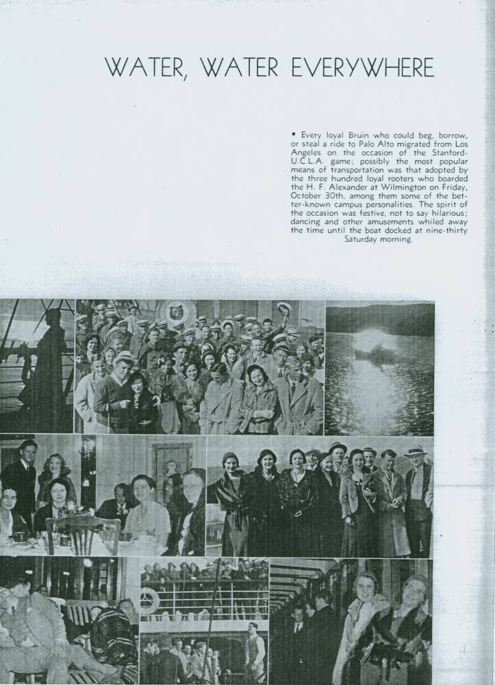 1931 UCLA Stanford Boat trip 1 (1932 Yearbook)