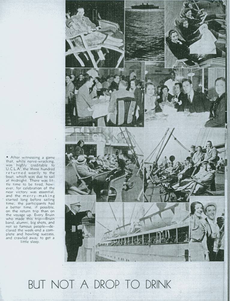 1931 UCLA Stanford Boat trip 2 (1932 Yearbook)