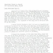 Letter, Nichols to Sproul, UCLA Band to World's Fair Possibility, August 14, 1939