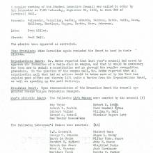 Student Executive Council Minutes, page 1, September 23, 1936