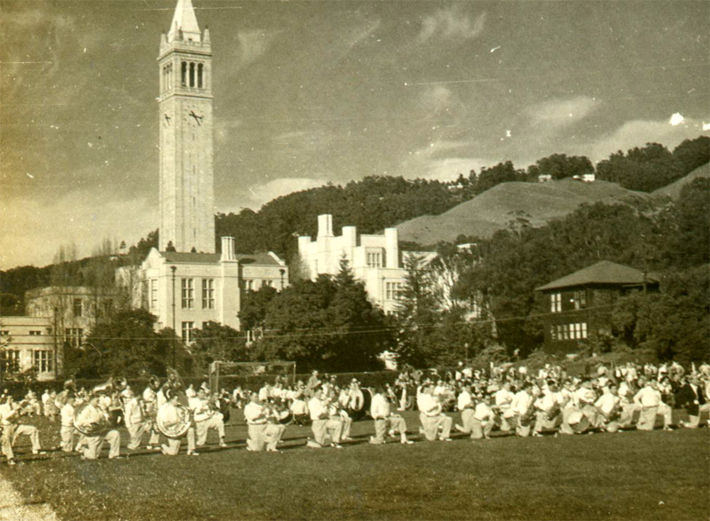 Band rehearsal at Cal, November 1948