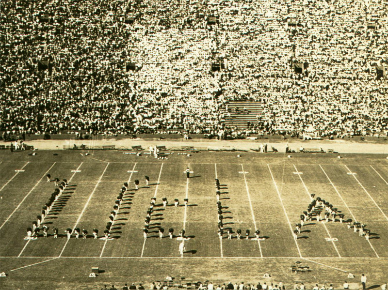 Block UCLA, Washington State game, Coliseum, September 19, 1948