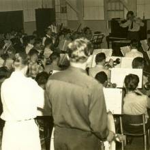 Band rehearsal, November 1948