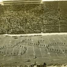 Bicycle formation, Idaho game, Coliseum, October 2, 1948
