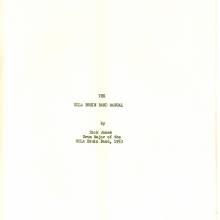 1953 Band Manual, Title page
