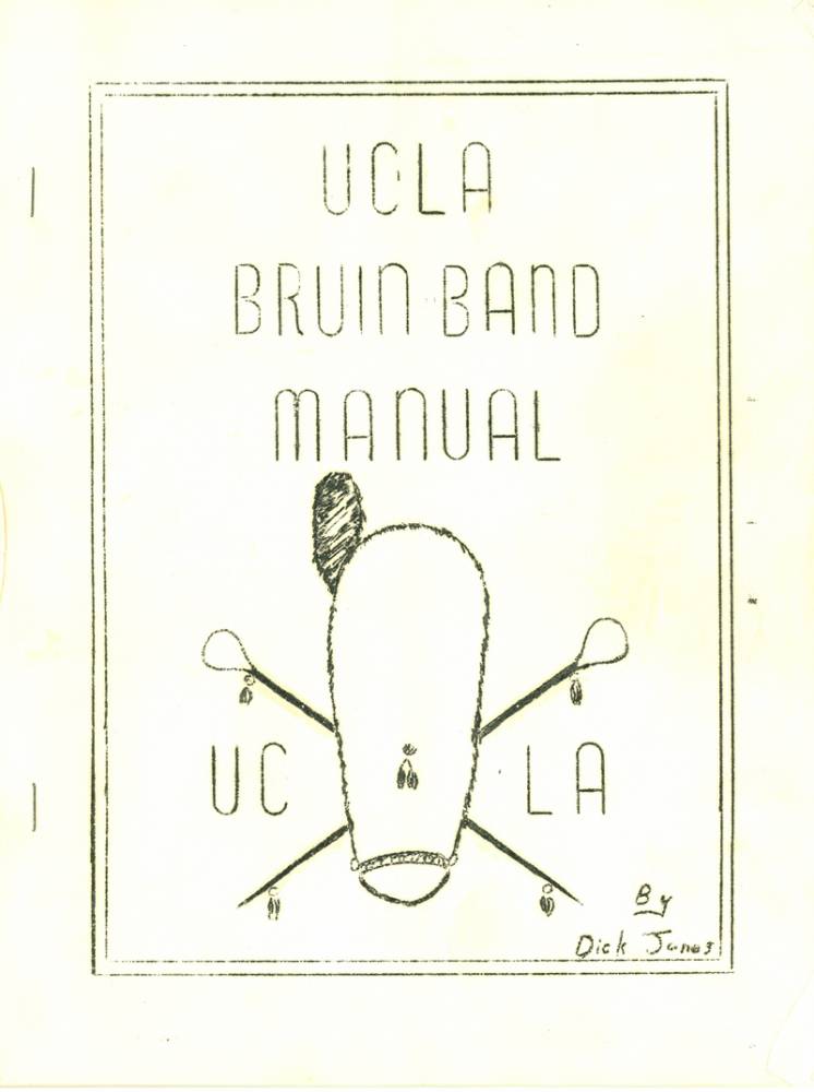 1953 Band Manual, Cover