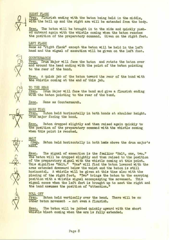 1953 Band Manual, Page 8
