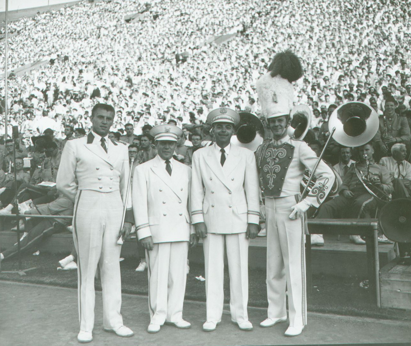 Drum majors and directors, 1954