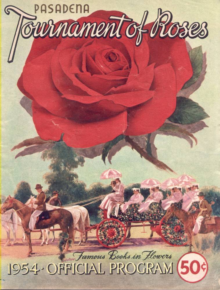 1954 Tournament of Roses parade program, January 1, 1954