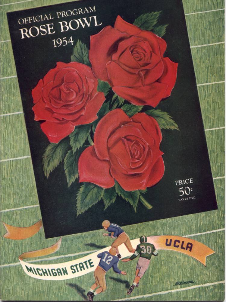 1954 Rose Bowl Program cover, January 1, 1954
