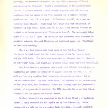 Band's Press Release, page 1, 1956 Rose Bowl, January 2, 1956 