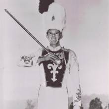 Drum Major Richard Jones early 1950s, he later served as an Assistant Directoe