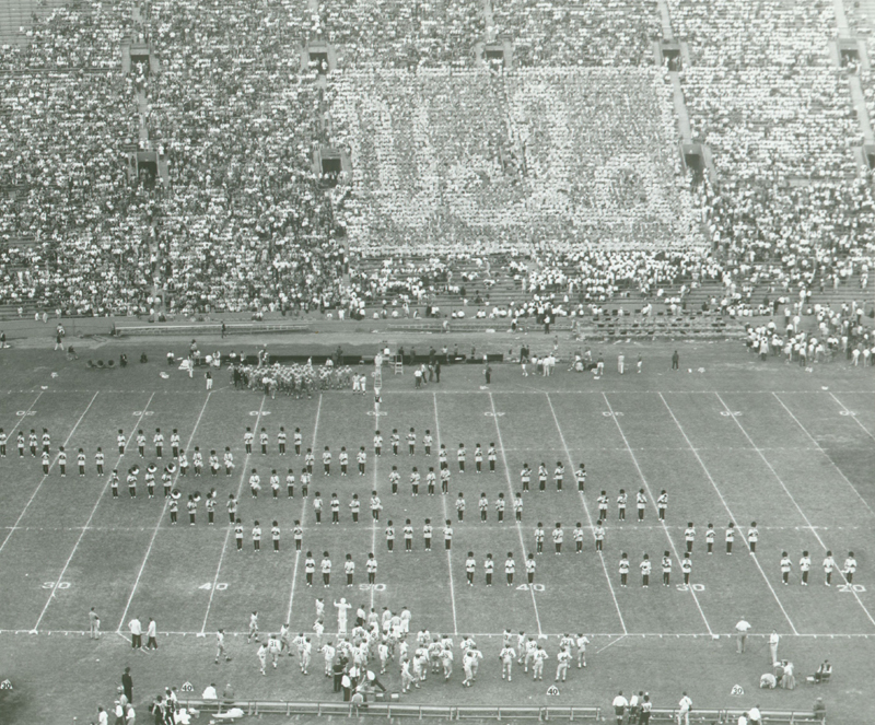 Short line formation, Band in four-man squads, 1950's