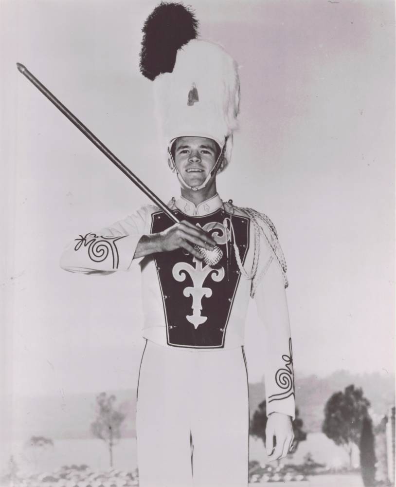 Drum Major Richard Jones early 1950s, he later served as an Assistant Directoe