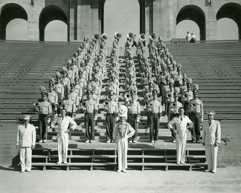 Group photo in Coliseum, 1950's