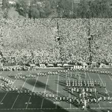 Band performing "Parade of the Wooden Soldiers," 1962 Rose Bowl, January 1, 1962