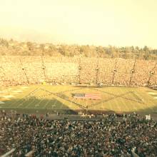 Flag formation, January 1, 1966, 1966 Rose Bowl