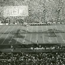 Bridge formation, January 1, 1966, 1966 Rose Bowl