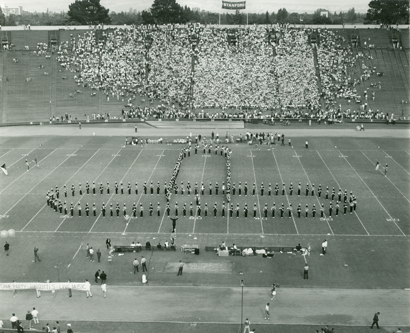 Sombrero formation at Stanford, Stanford Stadium, October 21, 1967