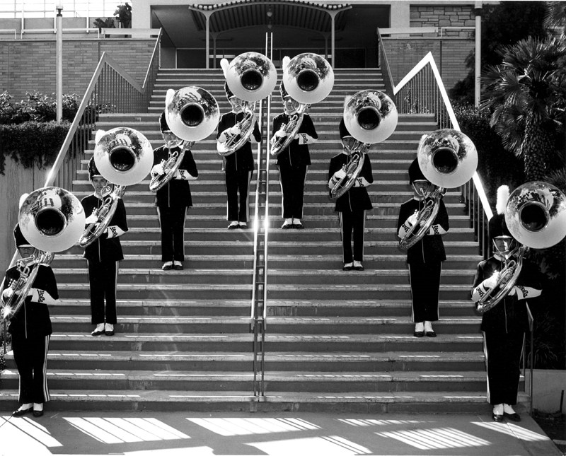 Tubas at Ackerman Union, 1960s