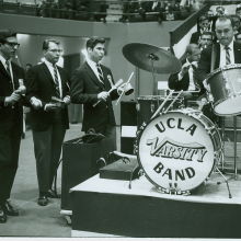 1960s Varsity Band Drums and Percussion on stage