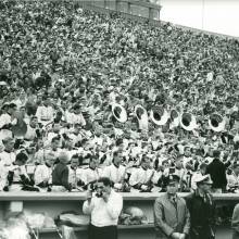 Kelly James conducting the Band at Cal, 1960's