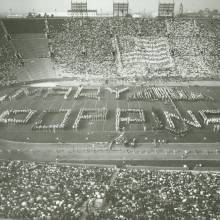 1965 Mary Poppins Band Day formation, Band Day, Coliseum, November 6, 1965