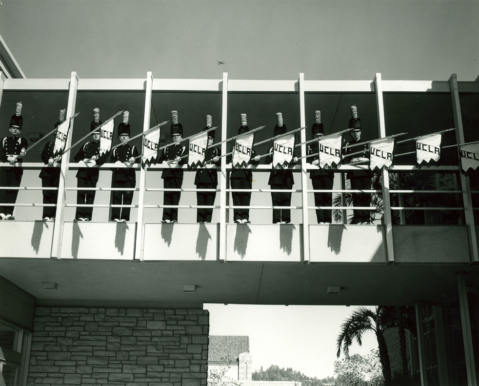 Flags photo, Ackerman Union, 1960's