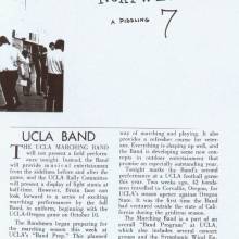 Goal post Band page, Northwestern game, September 26, 1970
