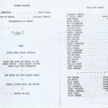 Band Banquet program, May 23, 1971