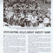 Varsity Band feature in The Hoop, 1970