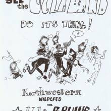 Band  Cartoon, Northwestern game, September 26, 1970