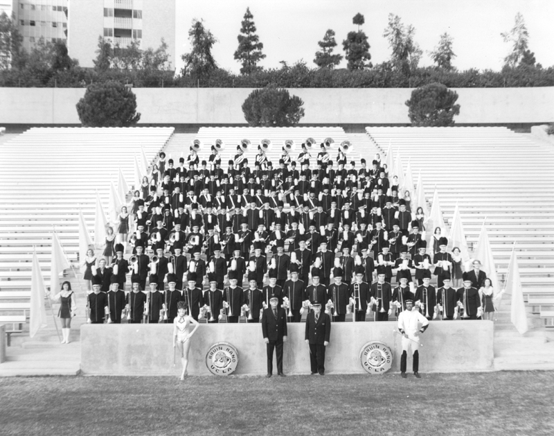 Group photo at Drake Stadium, 1971