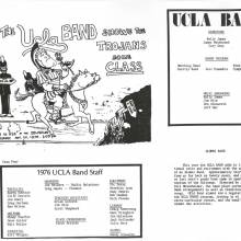 USC game flyer with cartoon, November 20, 1976