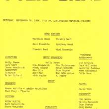 Band publicity flyer, Minnesota game, September 30, 1978 