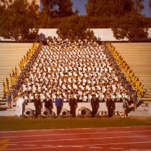 1978 Band Group Photo at Drake Stadium