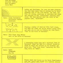 Band publicity flyer page 2, formations, Minnesota game, September 30, 1978 