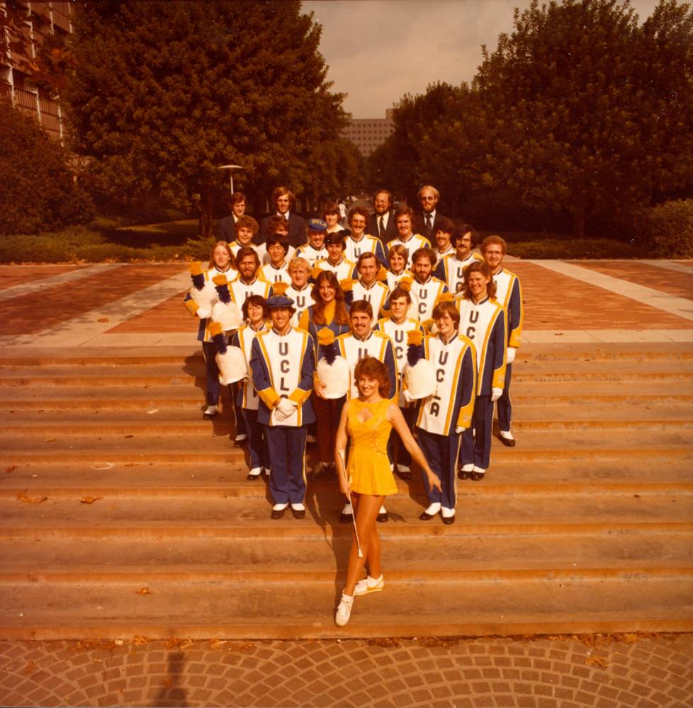 1979 Band Staff at inverted fountain