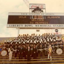 Group photo, 1976 Liberty Bowl, Memphis, Tennessee, December 20, 1976