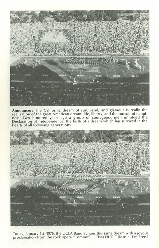 1976 Rose Bowl booklet, p. 9