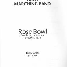 1976 Rose Bowl booklet, p. 1