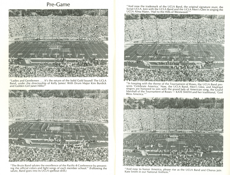 1976 Rose Bowl booklet, p. 4-5