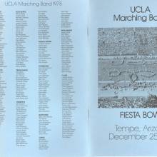 1976 Fiesta Bowl Band booklet, front and back covers