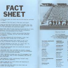 1976 Fiesta Bowl Band booklet, pages 5-6