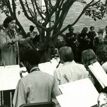 Gary Gray conducting Jazz Ensemble, 1974