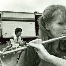 Band member Susan Drees, 1982